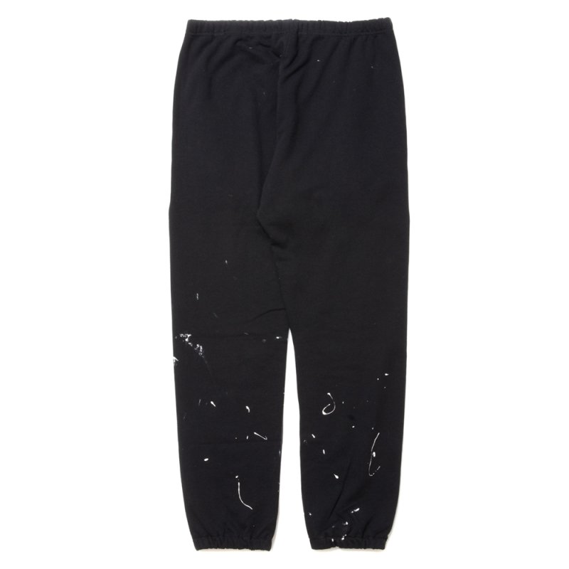 画像2: 【30%OFF】ROTTWEILER/R.W PAINTED SWEAT PANTS（BLACK）［ペイント加工スウェットパンツ-24春夏］