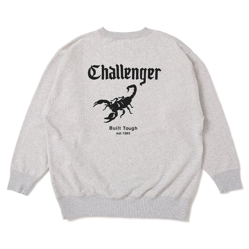 画像2: CHALLENGER/SCORPION C/N SWEAT（GRAY）［クルーネックスウェット-25春夏］
