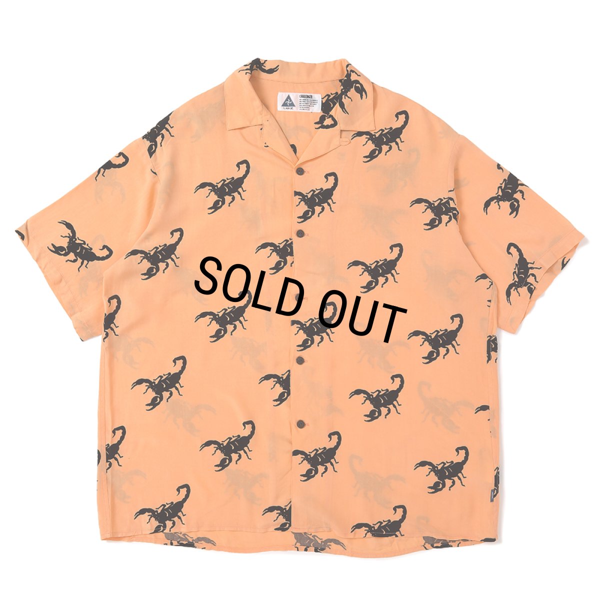 画像1: CHALLENGER/S/S SCORPION SHIRT（LT ORANGE）［スコーピオンシャツ-25春夏］ (1)