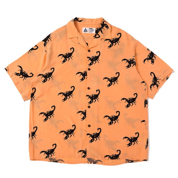 画像1: CHALLENGER/S/S SCORPION SHIRT（LT ORANGE）［スコーピオンシャツ-25春夏］
