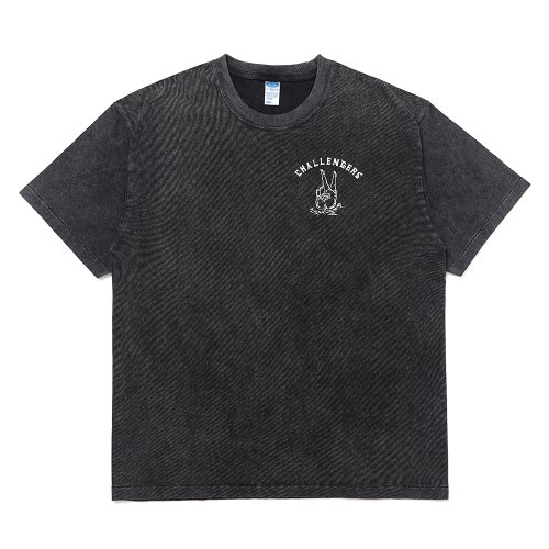 他の写真1: CHALLENGER/PIGMENT PEACE TEE（PEPPER BLACK）［ピグメント染めプリントT-25春夏］
