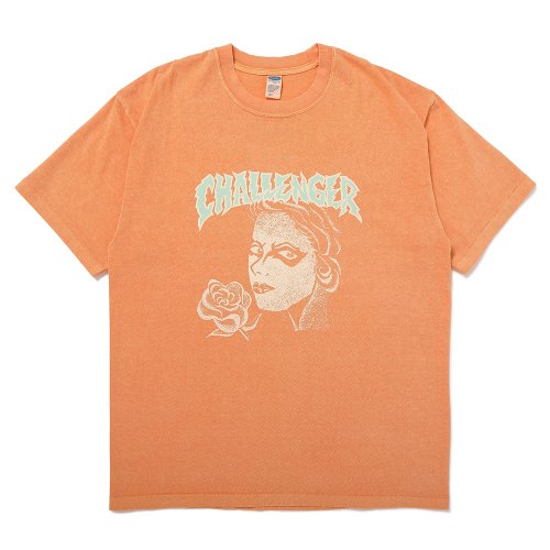 他の写真1: CHALLENGER/PUNK GIRL TEE（LT ORANGE）［ピグメント染めプリントT-25春夏］
