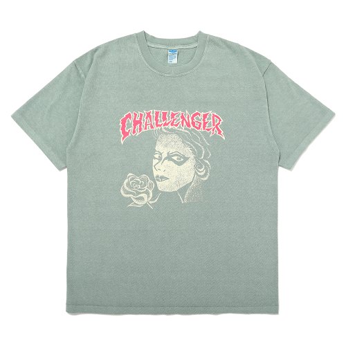 他の写真1: CHALLENGER/PUNK GIRL TEE（MINT）［ピグメント染めプリントT-25春夏］