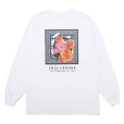 画像1: CHALLENGER/L/S ROSE BANDANA TEE（WHITE）［プリント長袖T-25春夏］ (1)