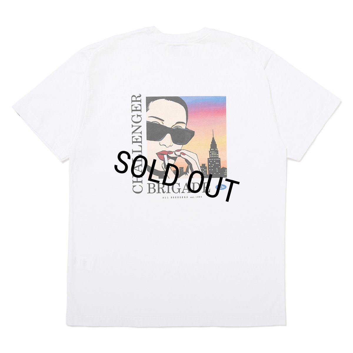 画像1: CHALLENGER/CIGAR POCKET TEE（WHITE）［プリントポケT-25春夏］ (1)