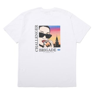 CHALLENGER/CIGAR POCKET TEE（WHITE）［プリントポケT-25春夏］ - JONAS