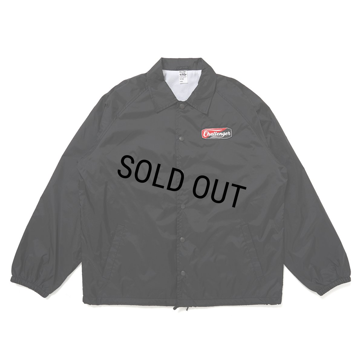 画像2: CHALLENGER/TWO TONE LOGO COACH JACKET（BLACK）［ツートーンロゴコーチJKT-25春夏］ (2)