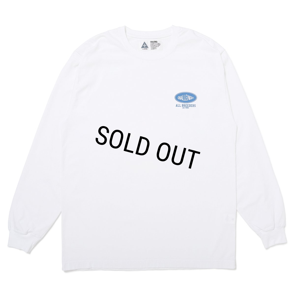 画像2: CHALLENGER/L/S ROSE BANDANA TEE（WHITE）［プリント長袖T-25春夏］ (2)