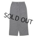 COOTIE PRODUCTIONS/Garment Dyed Ripstop Check Easy Pants（Black）［チェックイージーパンツ-24春夏］