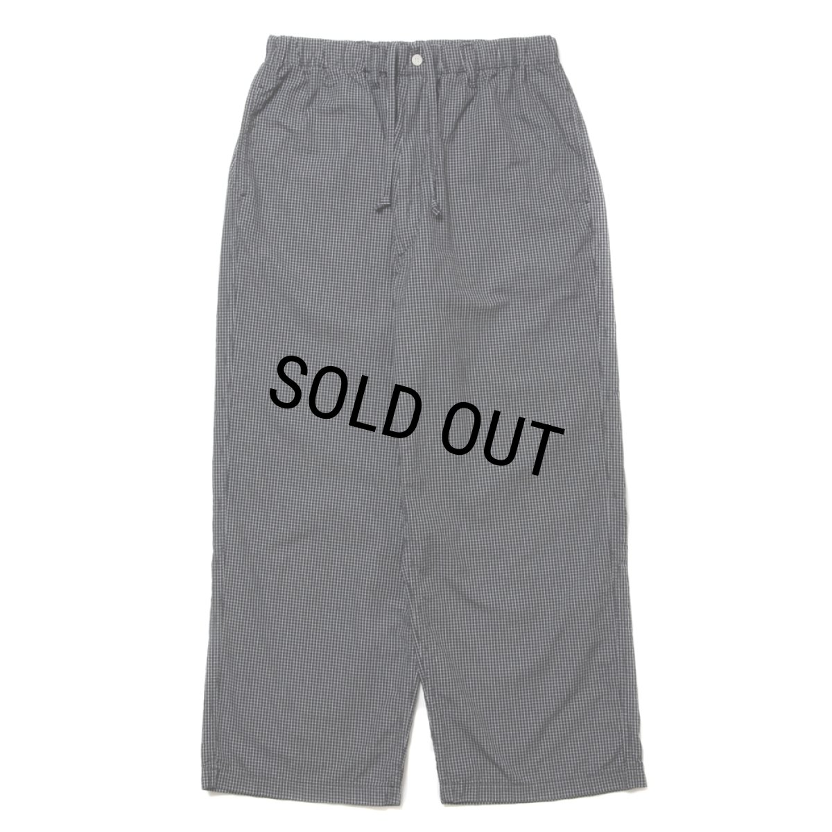 画像1: COOTIE PRODUCTIONS/Garment Dyed Ripstop Check Easy Pants（Black）［チェックイージーパンツ-24春夏］ (1)
