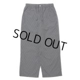 COOTIE PRODUCTIONS/Garment Dyed Ripstop Check Easy Pants（Black）［チェックイージーパンツ-24春夏］