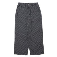 COOTIE PRODUCTIONS/Garment Dyed Ripstop Check Easy Pants（Black）［チェックイージーパンツ-24春夏］