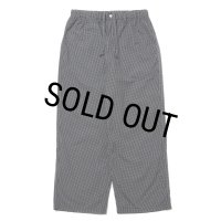 COOTIE PRODUCTIONS/Garment Dyed Ripstop Check Easy Pants（Black）［チェックイージーパンツ-24春夏］