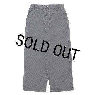 COOTIE PRODUCTIONS/Garment Dyed Ripstop Check Easy Pants（Black