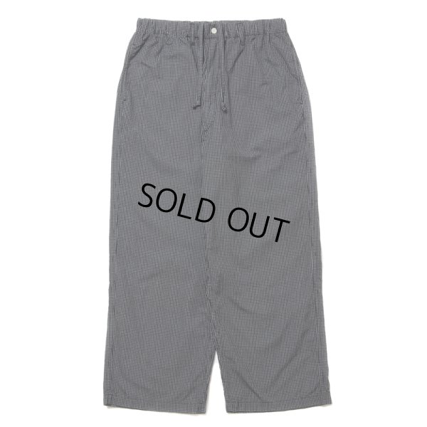 画像1: COOTIE PRODUCTIONS/Garment Dyed Ripstop Check Easy Pants（Black）［チェックイージーパンツ-24春夏］