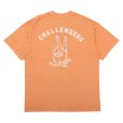 画像1: CHALLENGER/PIGMENT PEACE TEE（LT ORANGE）［ピグメント染めプリントT-25春夏］ (1)