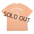 CHALLENGER/PIGMENT PEACE TEE（LT ORANGE）［ピグメント染めプリントT-25春夏］