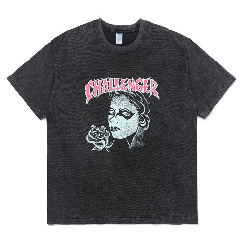 他の写真1: CHALLENGER/PUNK GIRL TEE（PEPPER BLACK）［ピグメント染めプリントT-25春夏］