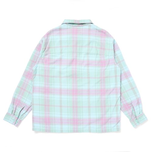 他の写真2: CHALLENGER/PLAID ZIP UP SHIRT（MINT）［チェックジップアップシャツ-25春夏］