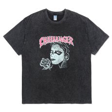 画像1: CHALLENGER/PUNK GIRL TEE（PEPPER BLACK）［ピグメント染めプリントT-25春夏］ (1)