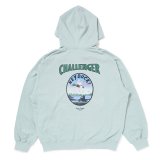 CHALLENGER/HEY DUCK ZIP HOODIE（MINT）［ジップフーディー-25春夏］