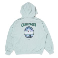 画像1: CHALLENGER/HEY DUCK ZIP HOODIE（MINT）［ジップフーディー-25春夏］ (1)