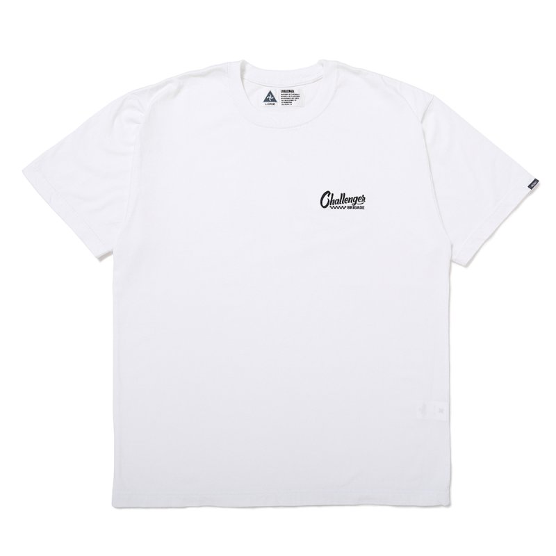 画像1: CHALLENGER/CHECKER LOGO TEE（WHITE）［プリントT-25春夏］