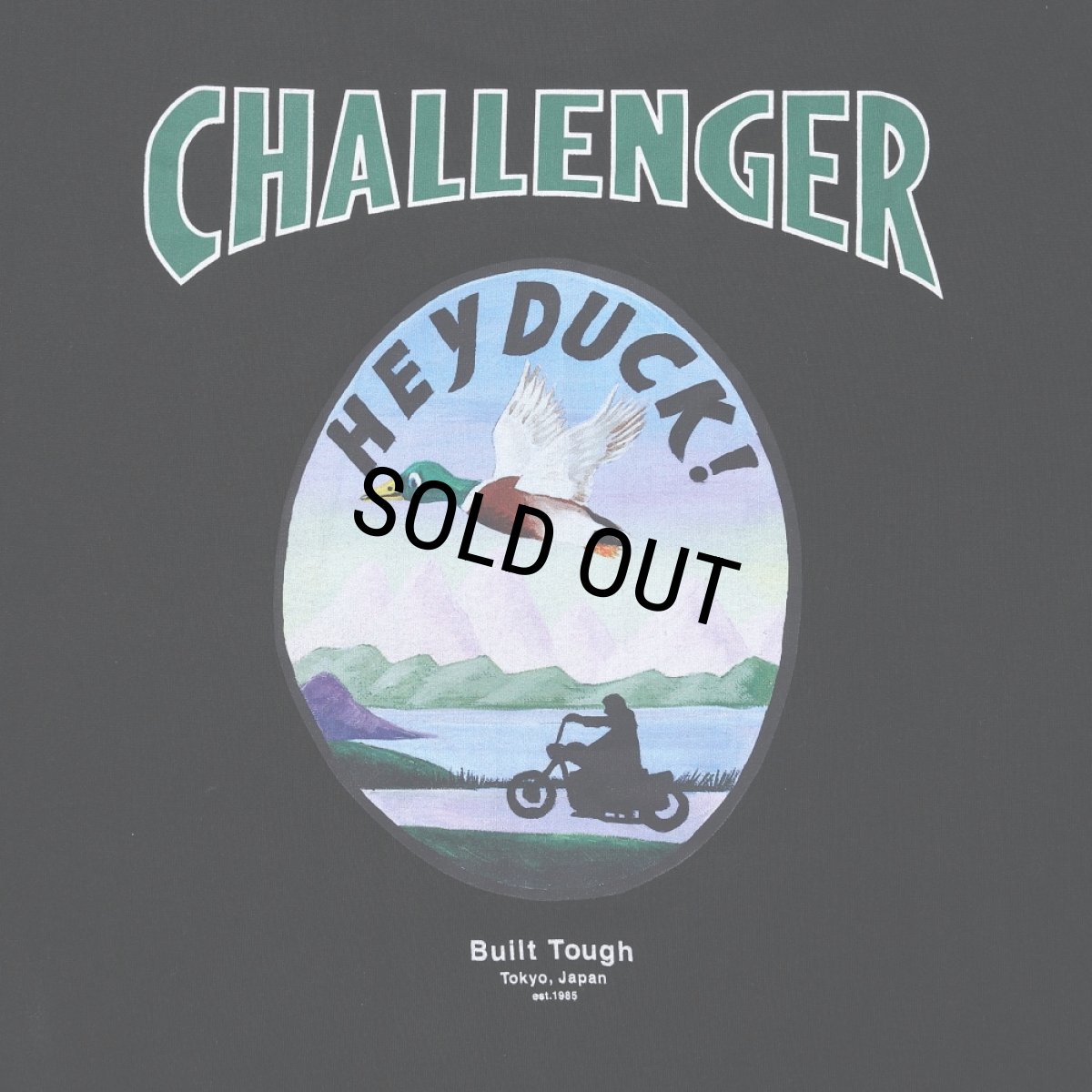 画像4: CHALLENGER/HEY DUCK TEE（BLACK）［プリントT-25春夏］ (4)