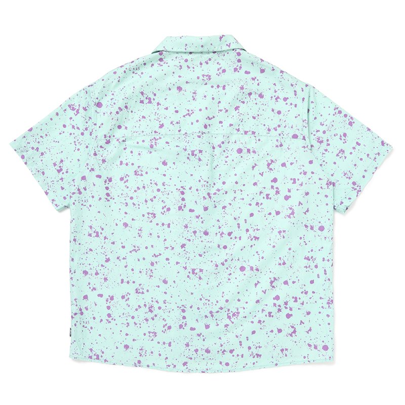 画像2: CHALLENGER/S/S SPLATTER SHIRT（MINT）［スプラッターシャツ-25春夏］