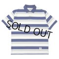 CHALLENGER/S/S BORDER POLO（BLUE/WHITE）［ボーダーポロ-25春夏］