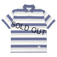 CHALLENGER/S/S BORDER POLO（BLUE/WHITE）［ボーダーポロ-25春夏］