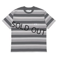 CHALLENGER/S/S BORDER TEE（GRAY/BLACK）［ボーダーT-25春夏］