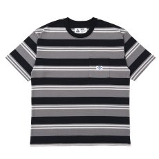 画像1: CHALLENGER/S/S BORDER TEE（GRAY/BLACK）［ボーダーT-25春夏］ (1)