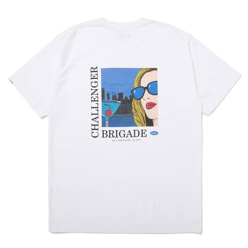 他の写真2: CHALLENGER/COCKTAIL POCKET TEE（WHITE）［プリントポケT-25春夏］