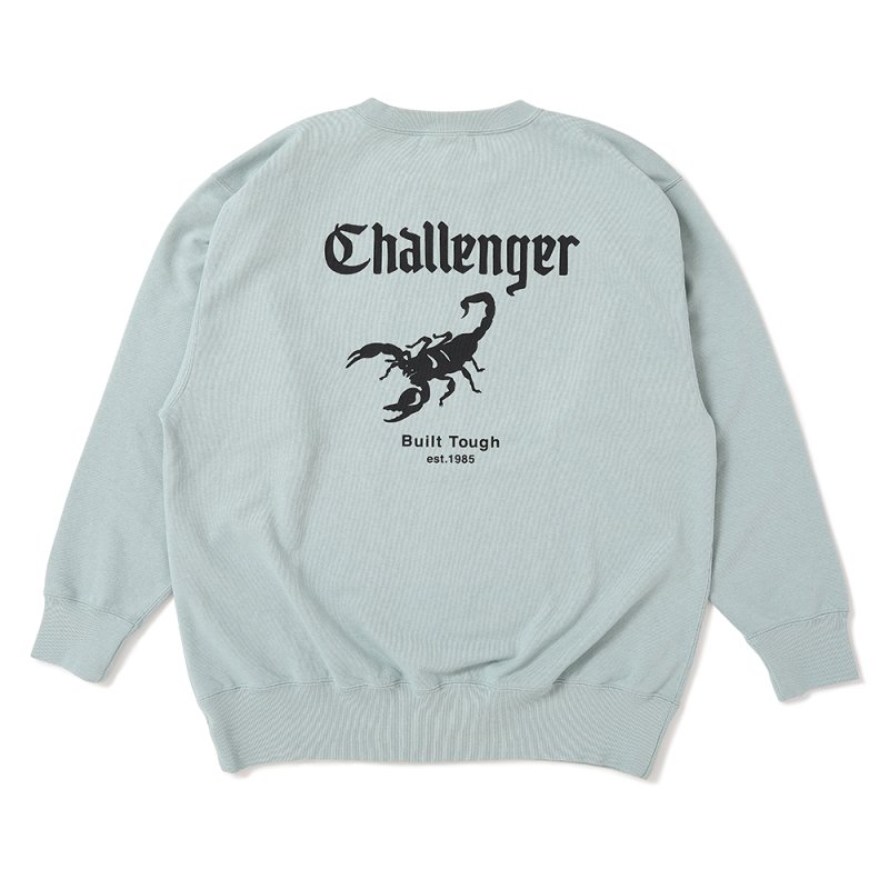画像2: CHALLENGER/SCORPION C/N SWEAT（MINT）［クルーネックスウェット-25春夏］