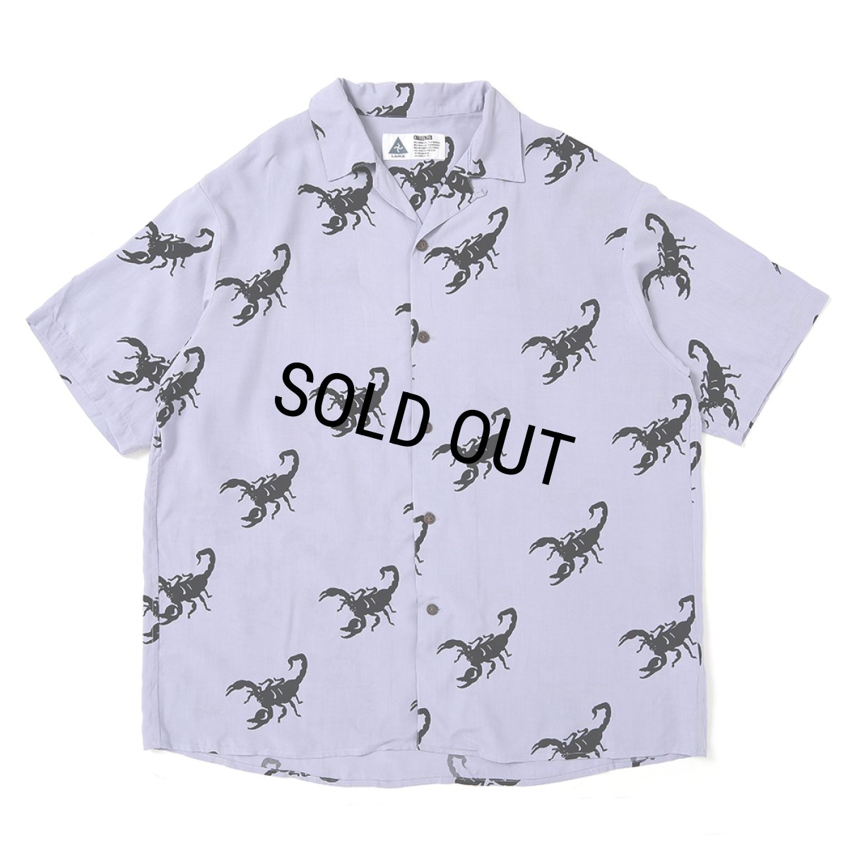 画像1: CHALLENGER/S/S SCORPION SHIRT（LT PURPLE）［スコーピオンシャツ-25春夏］ (1)