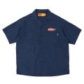 CHALLENGER/S/S PATCHED WORK SHIRT（NAVY）［パッチドワークシャツ-25春夏］