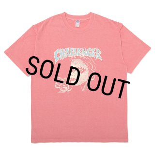 CHALLENGER/PUNK GIRL TEE（LT CHERRY）［ピグメント染め
