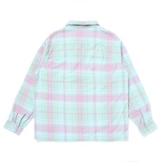 画像2: CHALLENGER/PLAID ZIP UP SHIRT（MINT）［チェックジップアップシャツ-25春夏］ (2)