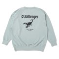 CHALLENGER/SCORPION C/N SWEAT（MINT）［クルーネックスウェット-25春夏］