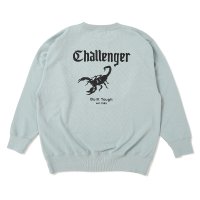 CHALLENGER/SCORPION C/N SWEAT（MINT）［クルーネックスウェット-25春夏］
