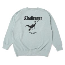 画像1: CHALLENGER/SCORPION C/N SWEAT（MINT）［クルーネックスウェット-25春夏］ (1)
