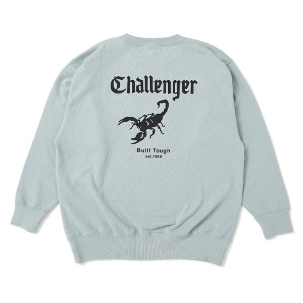 画像1: CHALLENGER/SCORPION C/N SWEAT（MINT）［クルーネックスウェット-25春夏］