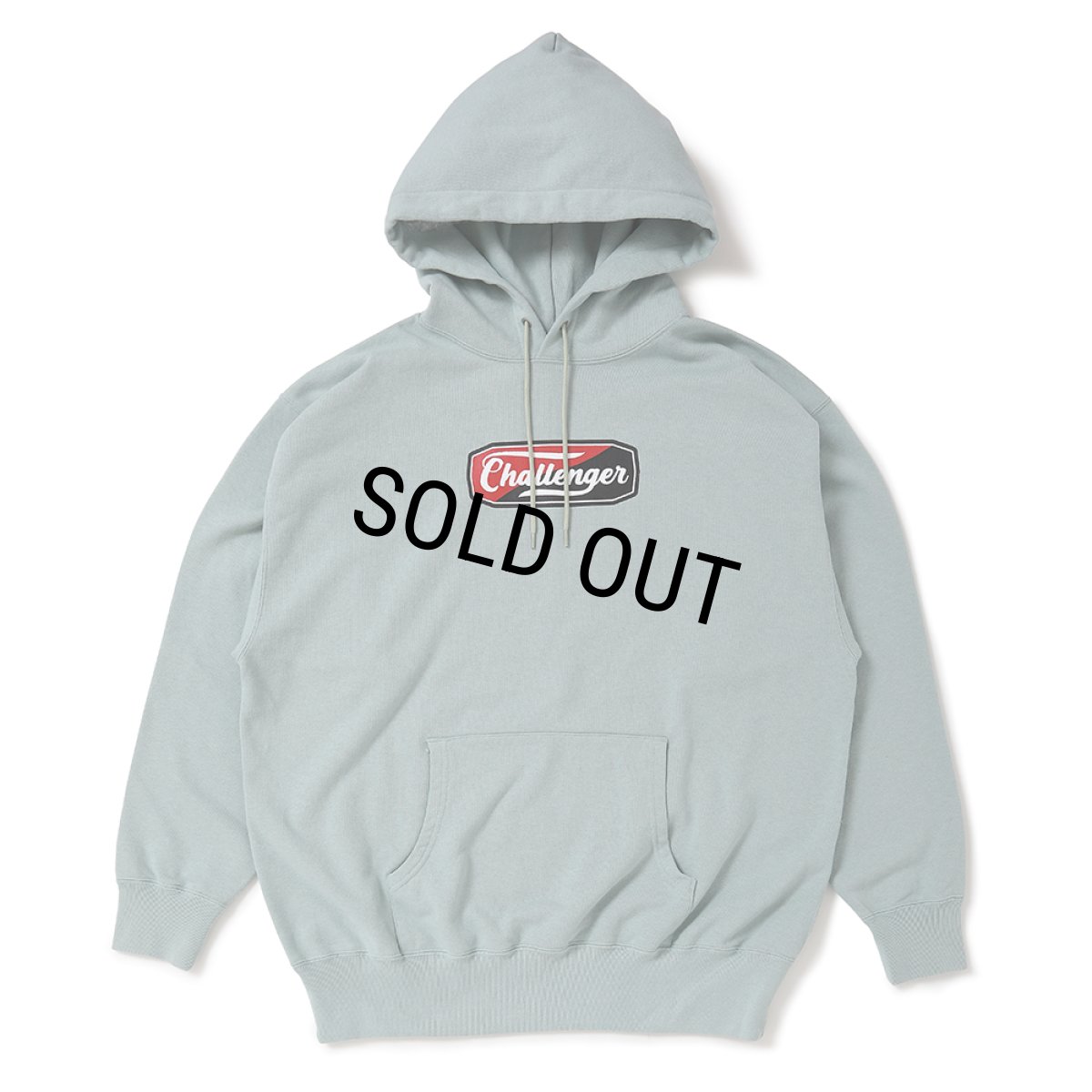 画像1: CHALLENGER/TWO TONE LOGO HOODIE（MINT）［プルオーバーパーカー-25春夏］ (1)