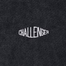 画像3: CHALLENGER/PIGMENT LOGO TEE（PEPPER BLACK）［ピグメント染め刺繍T-25春夏］ (3)