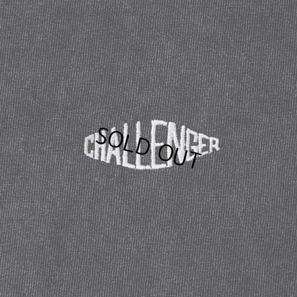 画像3: CHALLENGER/PIGMENT LOGO TEE（PEPPER BLACK）［ピグメント染め刺繍T-25春夏］