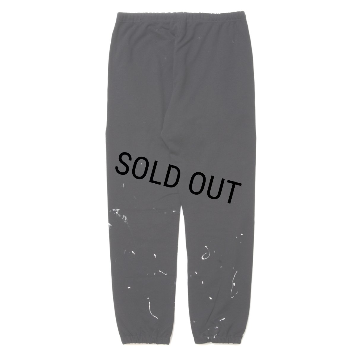 画像2: 【30%OFF】ROTTWEILER/R.W PAINTED SWEAT PANTS（BLACK）［ペイント加工スウェットパンツ-24春夏］ (2)