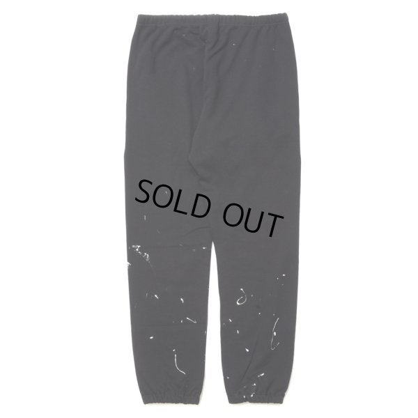 画像2: 【30%OFF】ROTTWEILER/R.W PAINTED SWEAT PANTS（BLACK）［ペイント加工スウェットパンツ-24春夏］