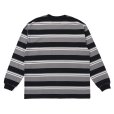 画像2: CHALLENGER/L/S BORDER TEE（GRAY/BLACK）［ボーダー長袖T-25春夏］ (2)