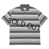 CHALLENGER/S/S BORDER POLO（GRAY/BLACK）［ボーダーポロ-25春夏］